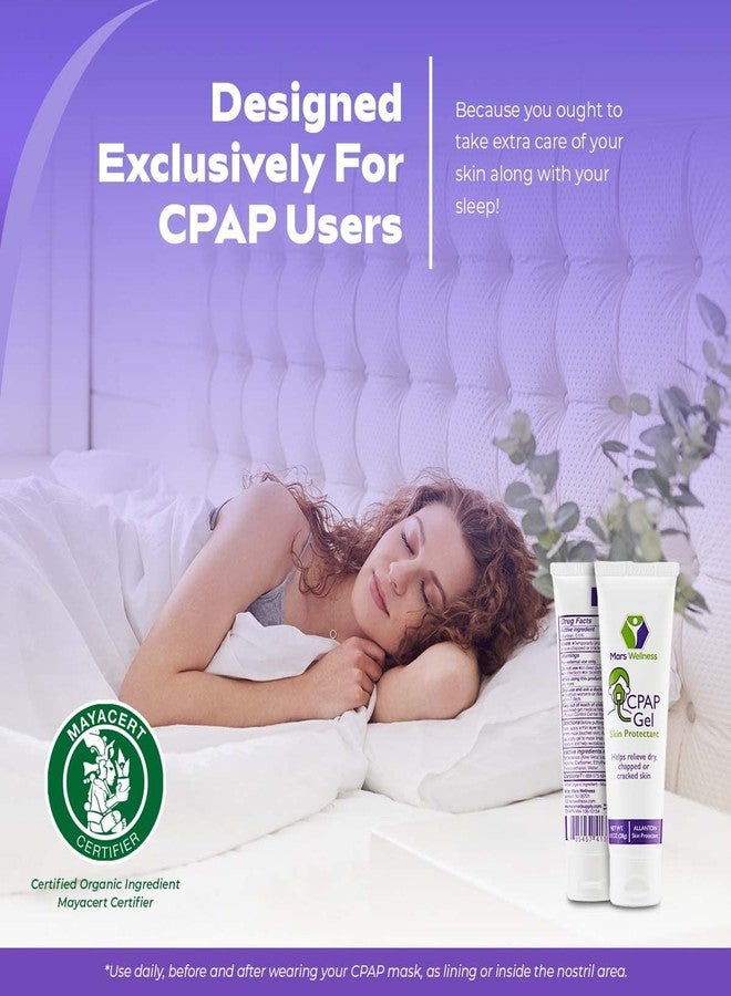 مارس ويلنيس جل مارس ويلنس لحماية البشرة قبل وبعد استخدام جهاز التنفس CPAP - مُلطف ومصنوع في الولايات المتحدة الأمريكية - 30 مل - مُثبت قناع الأنف قبل وبعد استخدام جهاز التنفس CPAP - مثالي للبشرة الجافة والمتشققة - عبوة واحدة - Image 3